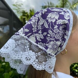 Handmade Cottagecore Hair Scarf/ Bandana Top